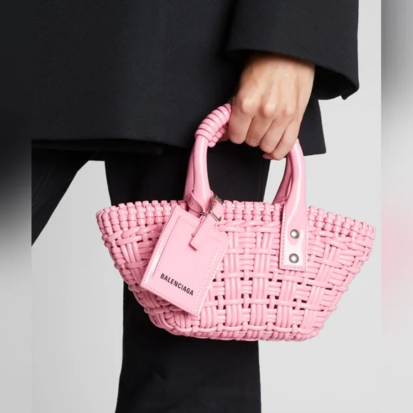 Balenciaga | Bags | Balenciaga Bistro Xxs Woven Basket Bag